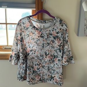 Lauren Conrad floral blouse